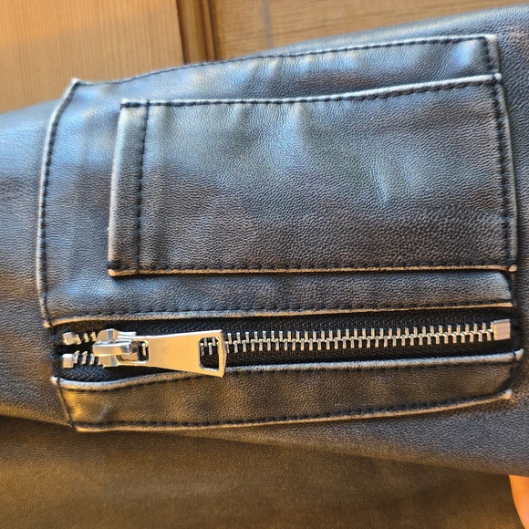 Copperose Paris Black Leather Bomber Jacket s/m - Picture 5 of 8